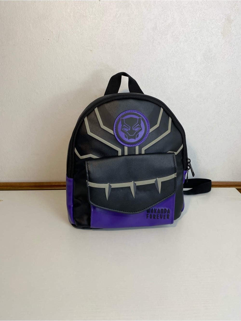 Limited Marvel Black Panther Backpack Purple Black Mini Backpack Wakanda Forever
